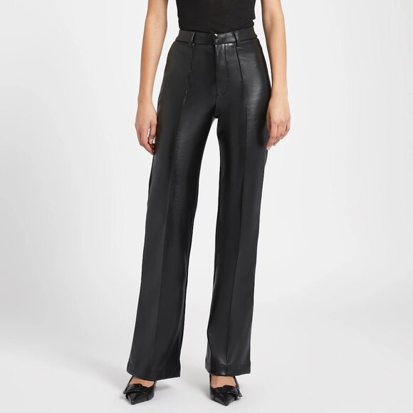 Because of Alice Leather Wide Leg Trousers - Picture 1 of 4